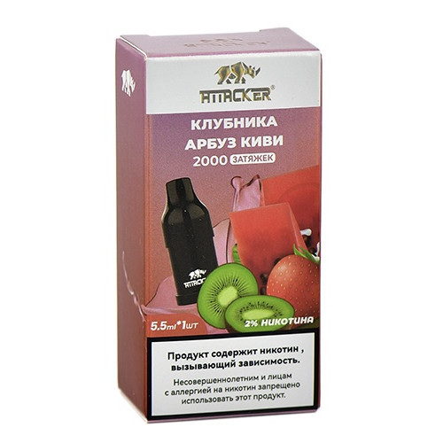 Картридж Attacker K-One 8000 Клубника Арбуз Киви
